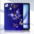 thumbnail image 1 of Allytechgroup iPad A16 11th Gen/ iPad 10th Gen Case, Ultra Slim Fit TPU Stylish Back Cover Shockproof Anti-Scratch Bumper Protective Tablet Case for iPad 11" 2025/ iPad 10 2022,Blue Butterfly, 1 of 3