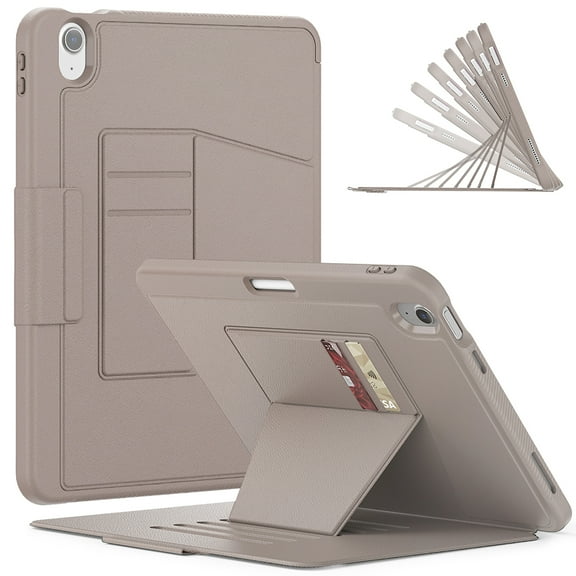 Allytechgroup iPad Air 11 Inch M4 M3 M2 Case, Multi Angle Viewing Stand Auto Sleep Wake Build In Screen Protector Shockproof Protective Flip Case Cover for Apple iPad Air 11" 2026/2025/2024