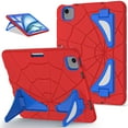 thumbnail image 1 of Allytechgroup iPad Air 11 Inch 2025 2024 Case, Cute Stylish Design Kids Friendly Rugged Kickstand Lightweight Silicone PC Case with Pencil Holder for Apple iPad Air 11 Inch M3 M2, Red+Blue, 1 of 8