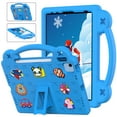 thumbnail image 1 of Allytechgroup iPad Air 11 Inch M3 M2 2025 2024 Kids Case, DIY Figures Lightweight EVA Rubber Handle Stand Shockproof Children Friendly Bumper Case Cover for Apple iPad Air 11", Blue, 1 of 8