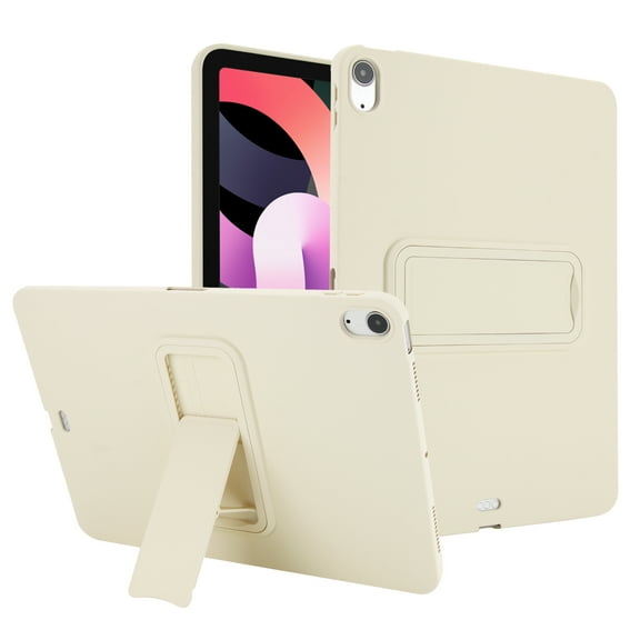 Allytechgroup for iPad Air 11-inch (M3/M2) 2025/2024 Case, iPad Air 5th/4th Generation 10.9 Inch Case (2022/2020), Shockproof Back Cover with Kickstand, Cleaning Cloth & Stylus Included, Beige
