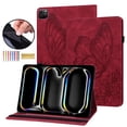 thumbnail image 1 of Allytechgroup iPad Air 13 Inch 2025 2024 Case, Stylish Big Butterfly Design PU Leather Smart Cover Auto Sleep Wake Pencil Holder Flip Stand Shockproof Bumper Case for Apple iPad Air 13" M3 M2,Red, 1 of 9