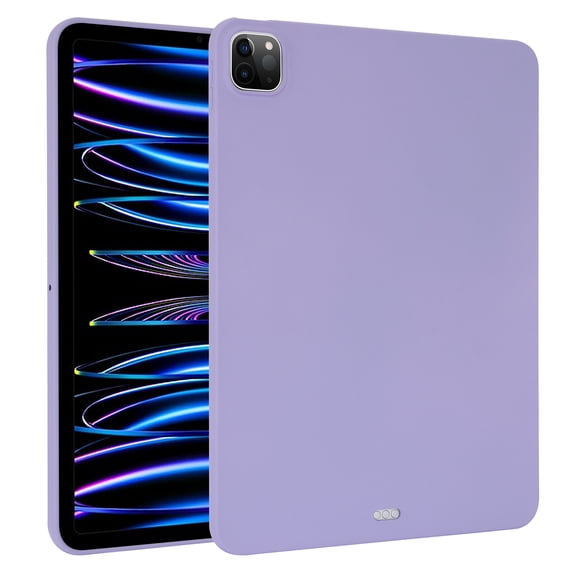 Allytechgroup iPad Air 13 Inch M2 Case 2024, Ultra Slim Thin Lightweight Soft Silicone Back Shell Bumper Shockproof Protective Case Cover for Apple iPad Air 13 Inch M4 2024, Purple