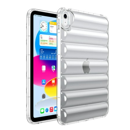 Allytechgroup iPad Air 5th 4th Gen Case 10.9", Clear Flexible TPU Anti-Scratch Bumper Rugged Shockproof Protective Transparent Tablet Case Cover for Apple iPad Air 5th 4th Gen 10.9", Clear