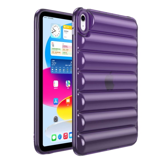 Allytechgroup iPad Mini 6th/7th Generation Case Cover, Flexible Soft TPU Shockproof Anti-Scratch Bumper Lightweight Protective Case Cover for Apple iPad mini 6/ iPad mini 7 8.3", Purple