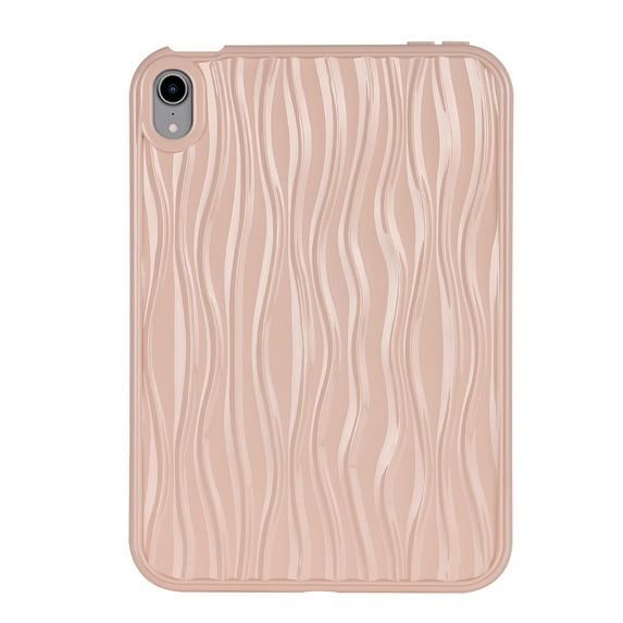 Allytechgroup iPad Mini 7 A17 Pro 2024/iPad Mini 6 2021 8.3 Inch iPad Mini 7th/6th Gen Case, Slim Lightweight Soft TPU Shockproof Protective Back Cover for iPad Mini 8.3" 7th Gen/6th Gen, Pink