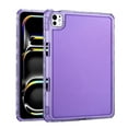 thumbnail image 1 of Allytechgroup for iPad Pro 11 Inch Clear Case 2024 (M4), [Built-in Pencil Holder] Anti Yellowing Slim Lightweight Shockproof Protective Back Cover for iPad Pro 11 2024 Women Men, Purple, 1 of 7