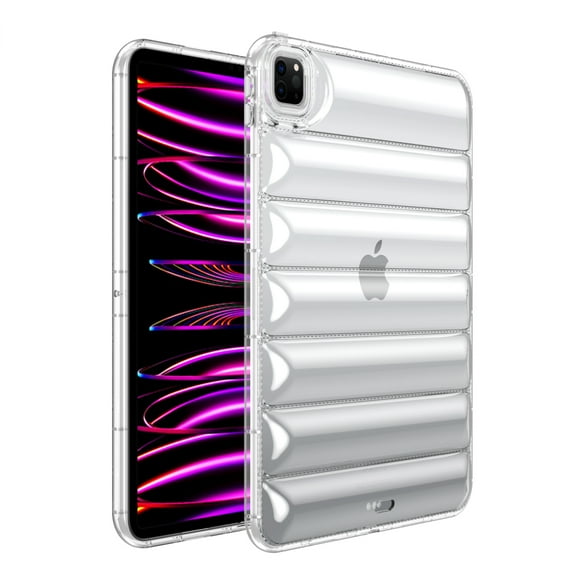 Allytechgroup iPad Pro 11 Inch M4 2024 Case, Clear Flexible TPU Anti-Scratch Bumper Rugged Shockproof Protective Transparent Tablet Case Cover for Apple iPad Pro 11" 2024, Clear