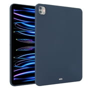 Allytechgroup iPad Pro 11 Inch M4 Case 2024, Ultra Slim Thin Lightweight Soft Silicone Back Shell Bumper Shockproof Protective Case Cover for Apple iPad Pro 11 Inch M4 2024 5th Gen, Darkblue