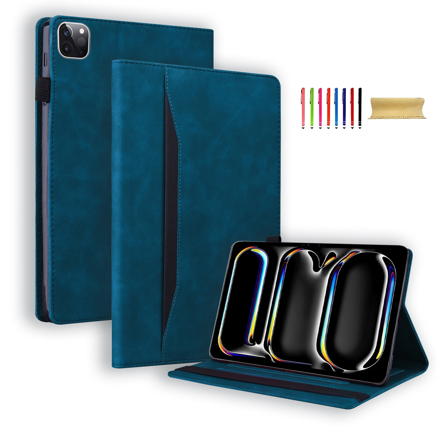 Allytechgroup iPad Pro 11 M4 2024 Case, Business Type Book Cover with