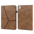 thumbnail image 1 of Allytechgroup iPad Pro 13 2024  Case, Slim Fit Premium PU Leather Flip Cover Multi Angle Viewing Stand Auto Sleep Wake Shockproof Case for Apple iPad Pro 13 2024 M4, Brown, 1 of 12