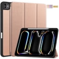 thumbnail image 1 of Allytechgroup iPad Pro 13 M4 2024 Case, Slim Flip Smart Cover Auto Sleep Wake with Pencil Holder Multi Angle Veiwing Stand Shockproof Case for Apple iPad Pro 13 inch 2024,Rosegold, 1 of 9