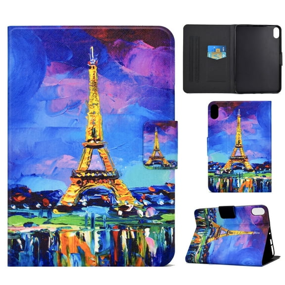 Allytechgroup iPad mini 4 5 Case, iPad mini 1 2 3 Case, PU Leather Flip Folio Stand Shockproof Auto Sleep Wake Multi Angle Stand Protective Case for Apple iPad mini 1 2 3 4 5, Eiffel Tower