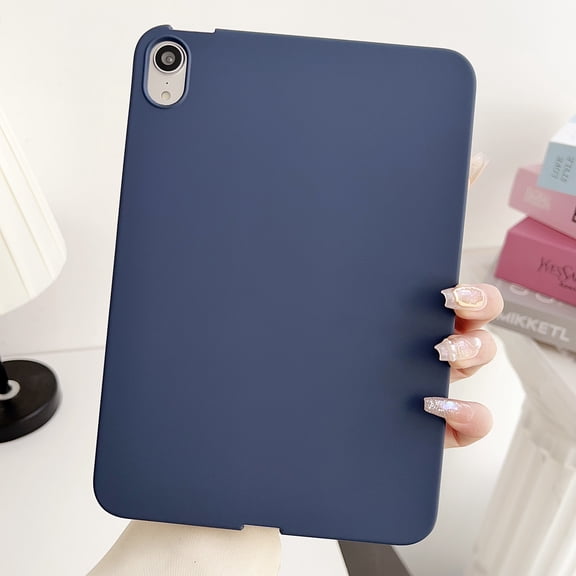 Allytechgroup iPad mini Case 1 2 3 4 5, Ultra Slim Thin Lightweight Soft Silicone Back Shell Bumper Shockproof Protective Case Cover for Apple iPad Mini 1st 2nd 3rd 4th 5th Gen 7.9", Darkblue