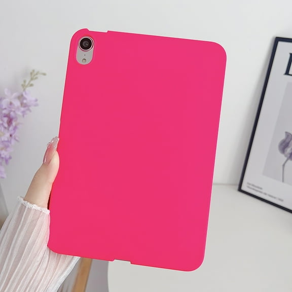 Allytechgroup iPad mini Case 1 2 3 4 5, Ultra Slim Thin Lightweight Soft Silicone Back Shell Bumper Shockproof Protective Case Cover for Apple iPad Mini 1st 2nd 3rd 4th 5th Gen 7.9", Rose