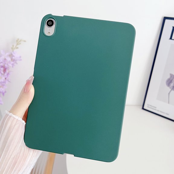 Allytechgroup iPad mini Case 1 2 3 4 5, Ultra Slim Thin Lightweight Soft Silicone Back Shell Bumper Shockproof Protective Case Cover for Apple iPad Mini 1st 2nd 3rd 4th 5th Gen 7.9", Darkgreen