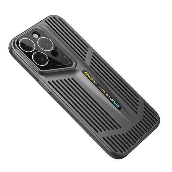 Allytechgroup iPhone 11 Case Cover, Heat Dissipation Design Eletroplating Frame Rugged Shockproof Drop Protection Camera Lens Protective Phone Case for Apple iPhone 11, Black