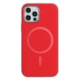 thumbnail image 1 of Allytechgroup iPhone 11 Case with Magnetic Ring, Compatible with Magsafe Slim Back Cover Flannel Inner Lining Shockproof Protective Phone Case for Apple iPhone 11, Red, 1 of 6