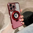 thumbnail image 1 of Allytechgroup iPhone 11 Case for Women Girls, Glitter Bling Rhinestone Crystal Design Shockproof Bumper Anti-Scratch Drop Protective Luxury Phone Case for Apple iPhone 11, Red, 1 of 8
