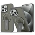 thumbnail image 1 of Allytechgroup iPhone 11 Pro Magnetic Case, Compatible with Magsafe Wireless Charging Support Bumper Shockproof Kickstand Translucent Matted Phone Case for Apple iPhone 11 Pro, Gray, 1 of 10
