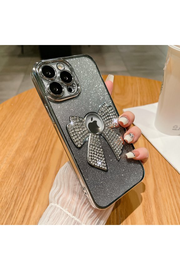 iPhone 11 Pro Max Case Bling, Luxury Bling Butterfly Design Slim Clear Back Cover Logo Visible Anti-Yellow Shockproof Fashion Phone Case for Apple iPhone 11 Pro Max, Silver