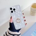 thumbnail image 1 of Allytechgroup iPhone 11 Pro Max Case with Ring Stand, Soft TPU Back Cover Slim Fit Shell Anti-Scratch Shockproof Luxury Bumper Phone Case for Apple iPhone 11 Pro Max, Deers Flowers, 1 of 10