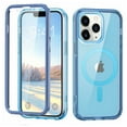thumbnail image 1 of Allytechgroup iPhone 11 Pro Max Case with Screen Protector, Magnetic Back Cover Compatible with Magsafe Transparent Shockproof Drop Proof Phone Case for Apple iPhone 11 Pro Max, Blue, 1 of 8