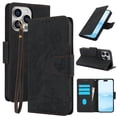 thumbnail image 1 of Allytechgroup for iPhone 11 Wallet Case, [RFID Blocking] Card Holder Kickstand PU Leather Flip Wallet Phone Case Shockproof Protective Cover Compatible with iPhone 11, Black, 1 of 6
