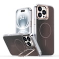 thumbnail image 1 of Allytechgroup iPhone 12 Pro / 12 6.1" Case with Kickstand,Compatible with MagSafe Wireless Charging Military-Grade Drop Protection, Aluminum Buttons, Anti-Yellowing Shockproof Cover, Gold, 1 of 7