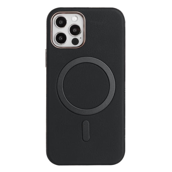 Allytechgroup iPhone 12 Pro / 12 6.1" Case with Magnetic Ring, Compatible with Magsafe Slim Back Cover Flannel Inner Lining Shockproof Protective Phone Case for Apple iPhone 12 Pro / 12 6.1", Black