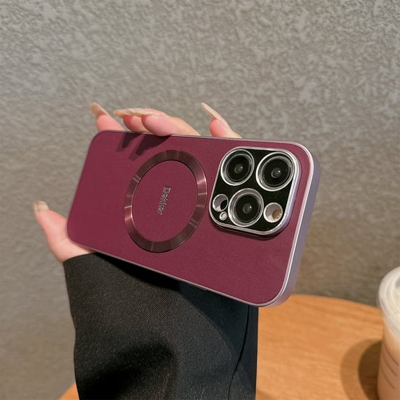 Allytechgroup for iPhone 12 Pro Case, Compatible with MagSafe Wireless Charging Premium Shockproof Magnetic Cover Case for Apple iPhone 12 Pro, Purple