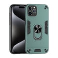 thumbnail image 1 of Allytechgroup iPhone 12 Pro Case Cover, Bumper Shockproof Case with Ring Holder Stand Compatible with Car Mount Premium PC and TPU Phone Case for iPhone 12 Pro, Darkgreen, 1 of 7