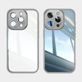 thumbnail image 1 of Allytechgroup iPhone 12 Pro Case, Shockproof Bumper Slim Fit Clear Back Cover with Camera Lens Protector - Anti-Scratch Phone Case for Apple iPhone 12 Pro, Gray, 1 of 7