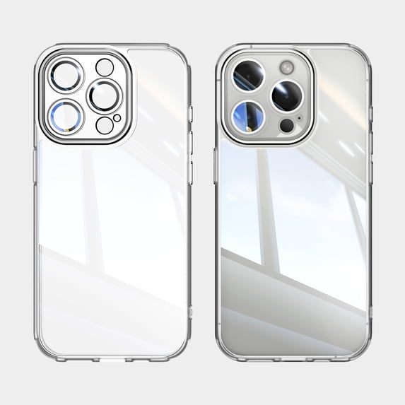 Allytechgroup iPhone 12 Pro Case, Shockproof Bumper Slim Fit Clear Back Cover with Camera Lens Protector - Anti-Scratch Phone Case for Apple iPhone 12 Pro, White