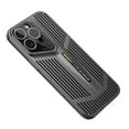 thumbnail image 1 of Allytechgroup iPhone 12 Pro Max Case Cover, Heat Dissipation Design Eletroplating Frame Rugged Shockproof Drop Protection Camera Lens Protective Phone Case for Apple iPhone 12 Pro Max, Black, 1 of 6
