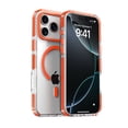 thumbnail image 1 of Allytechgroup iPhone 12 Pro Max Clear Case, Compatible with Magsafe Anti-Yellow Magnetic Back Cover Slim Fit Shockproof Anti-Fingerprint Phone Case for Apple iPhone 12 Pro Max, Orange, 1 of 11