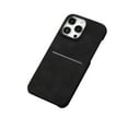 thumbnail image 1 of Allytechgroup Shockproof PU Leather Back Cover Case Cover Cell Phone Case for Apple iPhone 12, iPhone 12 Pro, Black, 1 of 7