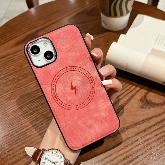 Allytechgroup iPhone 13 Case Compatible with Magsafe, Slim Fit iPhone Case for Women Men Wireless Charging Anti-Scratch Magnetic Cover for Apple iPhone 13, Pink