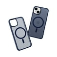 thumbnail image 1 of Allytechgroup iPhone 13 Case with Screen Protector, Compatible with Magsafe Transparent Matte Back Cover Anti-Scratch Drop Protective Phone Case for Apple iPhone 13, Blue, 1 of 7