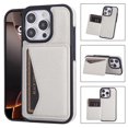 thumbnail image 1 of Allytechgroup Cards Slots Shockproof PU Leather Hybrid Wallet Cell Phone Case for Apple iPhone 13, Gray, 1 of 8