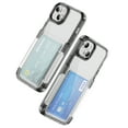 thumbnail image 1 of Allytechgroup iPhone 13 Clear Case with Cards Holder, Soft TPU Back Shell Bumper Anti-Scratch Shockproof Bumper Not Yellowing Slim Phone Case for Apple iPhone 13, Black, 1 of 8