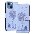 thumbnail image 1 of Allytechgroup for iPhone 13 Mini Case with Credit Card Slot, RFID Blocking PU Leather Flip Wallet Case for Women Girls Shockproof Protective Case Cover for iPhone 13 Mini, Lightpurple, 1 of 6