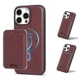 thumbnail image 1 of Allytechgroup for iPhone 13 Phone Case with Card Holder [Compatible with Magsafe Wireless Charging] Slim PU Leather Magnetic Wallet Back Flip Case Soft TPU Bumper Shockproof Cover, Winered, 1 of 7