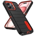 thumbnail image 1 of Allytechgroup for iPhone 13 Pro Case, [Military Grade Drop Protection] Dropproof Heavy Duty Tough Rugged Shockproof Phone Case for iPhone 13 Pro, Black+Orange, 1 of 8