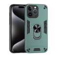 thumbnail image 1 of Allytechgroup iPhone 13 Pro Max Case Cover, Bumper Shockproof Case with Ring Holder Stand Compatible with Car Mount Premium PC and TPU Phone Case for iPhone 13 Pro Max, Darkgreen, 1 of 7