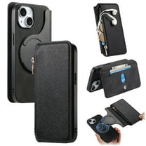 Allytechgroup iPhone 13 Pro Max Case Wallet, 2-in-1 Detachable Magnetic Back Cover Compatible with MagSafe Secure and Stylish Protection RFID Blocking Phone Case for Apple iPhone 13 Pro Max, Black