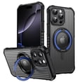 thumbnail image 1 of Allytechgroup for iPhone 13 Pro Max Case with kickstand, Built-in Rotating Stand Universal Viewing Angles Precision Camera Cutouts Military Grade Drop Protection for Women Men, Blue, 1 of 6