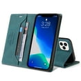 thumbnail image 1 of Allytechgroup for iPhone 13  Pro Max Wallet Case, RFID Blocking PU Leather Magnetic Folio Flip Card Cash Pocket Shockproof Full Body Protection Case for iPhone 16 Pro Max, Blue, 1 of 6