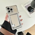 thumbnail image 1 of Allytechgroup for iPhone 14 Case with Credit Card Slot, Military Grade Drop Protection Slim Fit Bumper for Women Girls Shockproof Protective Back Cover for iPhone 14, Beige, 1 of 8