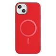 thumbnail image 1 of Allytechgroup iPhone 14 Case with Magnetic Ring, Compatible with Magsafe Slim Back Cover Flannel Inner Lining Shockproof Protective Phone Case for Apple iPhone 14, Red, 1 of 6